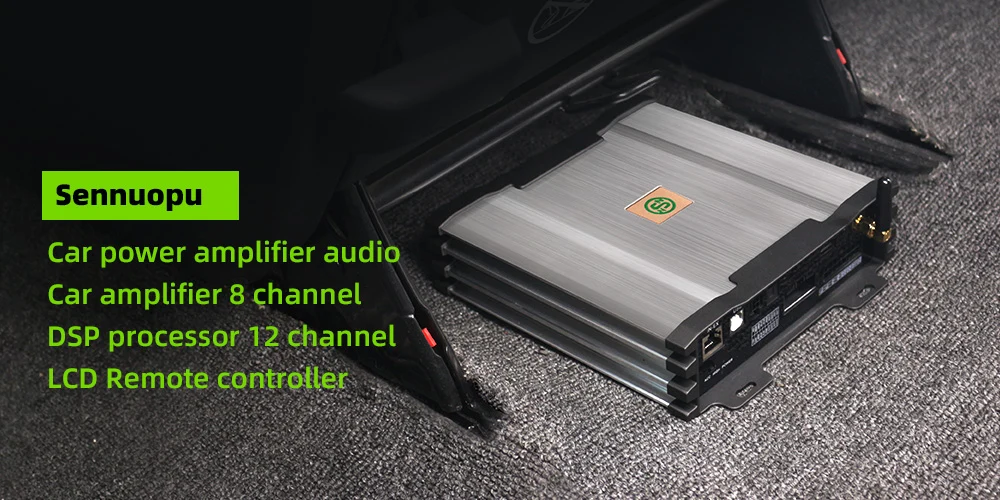 Car Ampli 8 Channel Amplifier 12 Ch Dsp Procesador De Audio