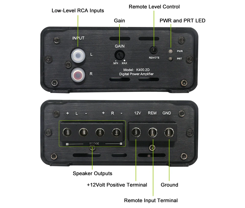 Car amplifiers Digital full range Class D
